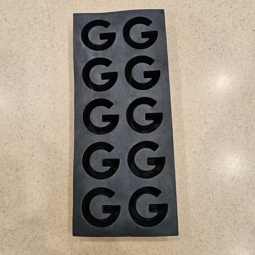 RARE TOM FORD ERA GUCCI LUXURY G DRINK BAR BLACK ICE CUBE TRAY